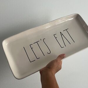 Rae Dunn Platter 'Let's Eat'